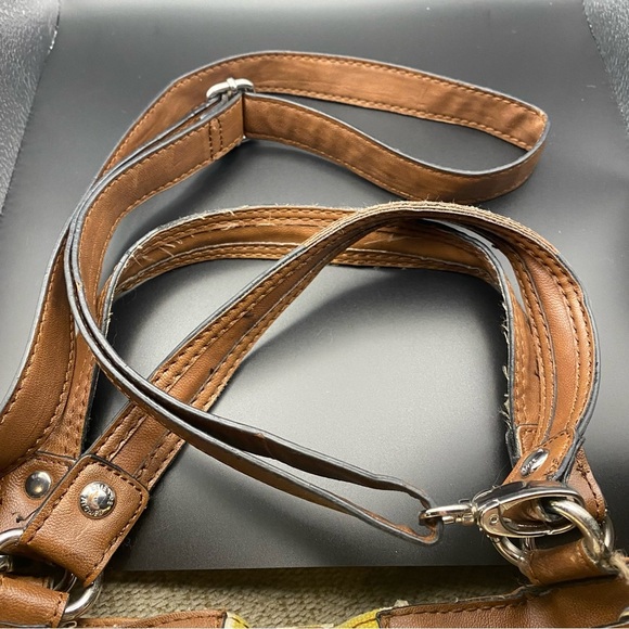 VINTAGE ETIENNE AIGNER CASSIDY CANVAS COLLECTION STYLE COLOR “MULT FABRIC FAMUL” - Picture 7 of 11